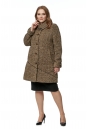 Женское пальто из текстиля с воротником 8016432