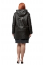Женское кожаное пальто из натуральной кожи с капюшоном 8016791-3