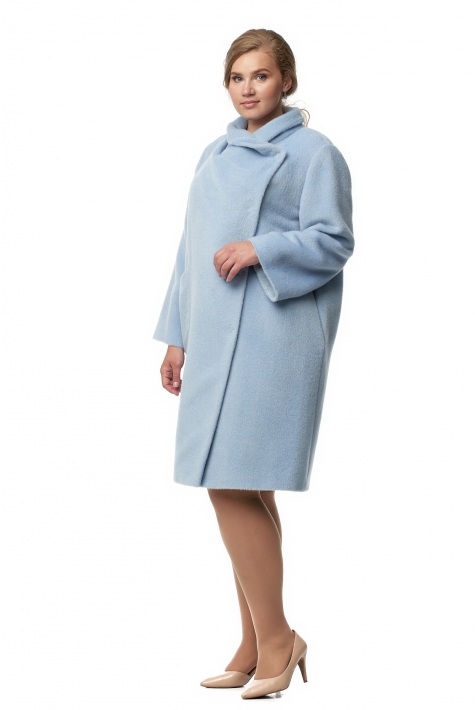 Женское пальто из текстиля с воротником 8017033