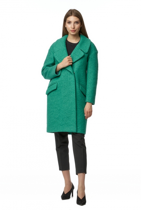 Женское пальто из текстиля с воротником 8017130