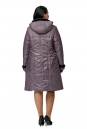 Женское пальто из текстиля с капюшоном, отделка норка 8017314-3