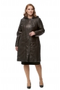 Женское кожаное пальто из натуральной кожи с капюшоном 8017854