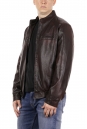 Мужская кожаная куртка из эко-кожи с воротником 8018356-2