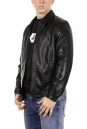 Мужская кожаная куртка из эко-кожи с воротником 8018360-2