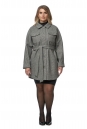 Женское пальто из текстиля с воротником 8019043
