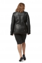 Женская кожаная куртка из эко-кожи с воротником, отделка искусственный мех 8019097-3