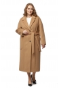 Женское пальто из текстиля с воротником 8019197