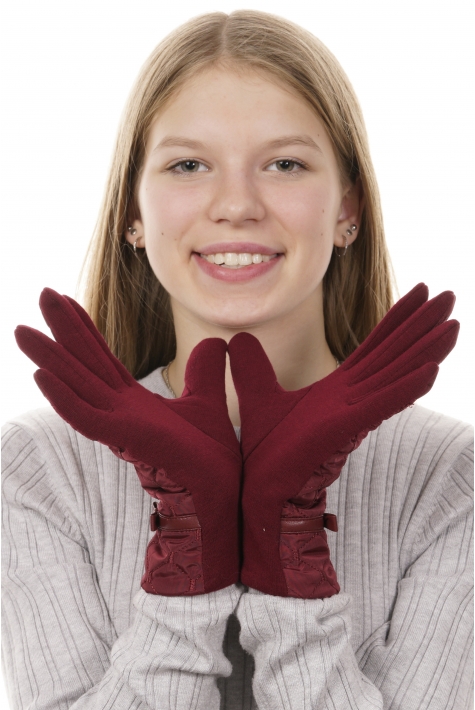 Перчатки женские текстильные 8020405