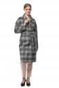 Женское пальто из текстиля с воротником 8021508