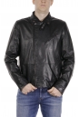 Мужская кожаная куртка из натуральной кожи с воротником 8021850-10