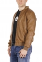 Мужская кожаная куртка из эко-кожи с воротником 8021858-6