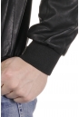Мужская кожаная куртка из эко-кожи с воротником 8021866-14