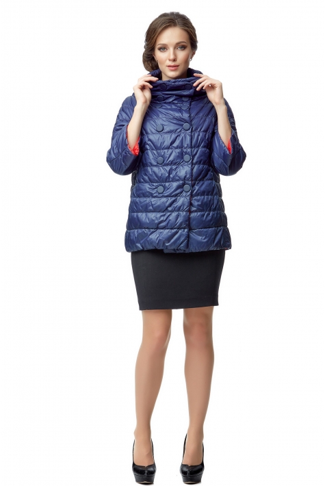 Куртка женская из текстиля с воротником 8021960
