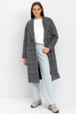 Женское пальто из текстиля с воротником 8022136