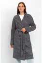 Женское пальто из текстиля с воротником 8022136-3