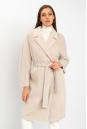 Женское пальто из текстиля с воротником 8022141