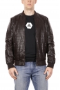 Мужская кожаная куртка из эко-кожи с воротником 8022433