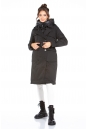 Женское пальто из текстиля с капюшоном 8022575