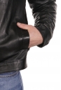 Мужская кожаная куртка из натуральной кожи с воротником 8022596-4