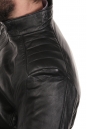 Мужская кожаная куртка из натуральной кожи с воротником 8022596-7