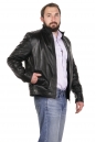 Мужская кожаная куртка из натуральной кожи с воротником 8022596-14