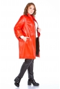 Женское кожаное пальто из натуральной кожи с воротником 8022724-5