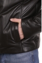 Мужская кожаная куртка из натуральной кожи на меху с воротником 8022846-12