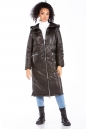 Женское кожаное пальто из натуральной кожи с капюшоном 8023123-5