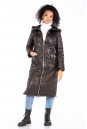 Женское кожаное пальто из натуральной кожи с капюшоном 8023123-6