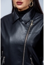 Женская кожаная куртка из эко-кожи с воротником 8023325-5