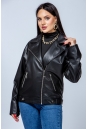 Женская кожаная куртка из эко-кожи с воротником 8023325-8