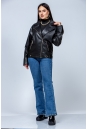 Женская кожаная куртка из эко-кожи с воротником 8023325-12