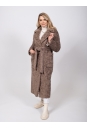 Женское пальто из текстиля с воротником 8023379-11