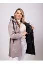 Женское пальто из текстиля с капюшоном 8023438-11