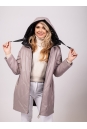Женское пальто из текстиля с капюшоном 8023438-12