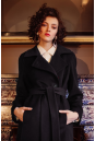 Женское пальто из текстиля с воротником 8023537