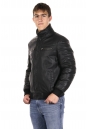 Мужская кожаная куртка из эко-кожи с воротником, отделка искусственный мех 8023618-8
