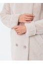 Женское пальто из текстиля с воротником 8023715-2