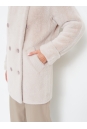 Женское пальто из текстиля с воротником 8023715-12