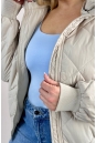 Куртка женская из текстиля с капюшоном 8024007-6