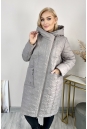 Женское пальто из текстиля с капюшоном 8024011