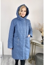 Женское пальто из текстиля с капюшоном 8024012-4