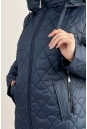 Женское пальто из текстиля с капюшоном 8024046-7