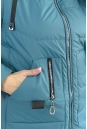 Женское пальто из текстиля с капюшоном 8024104-6