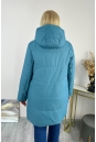 Женское пальто из текстиля с капюшоном 8024104-7