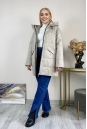 Женское пальто из текстиля с капюшоном 8024110-4