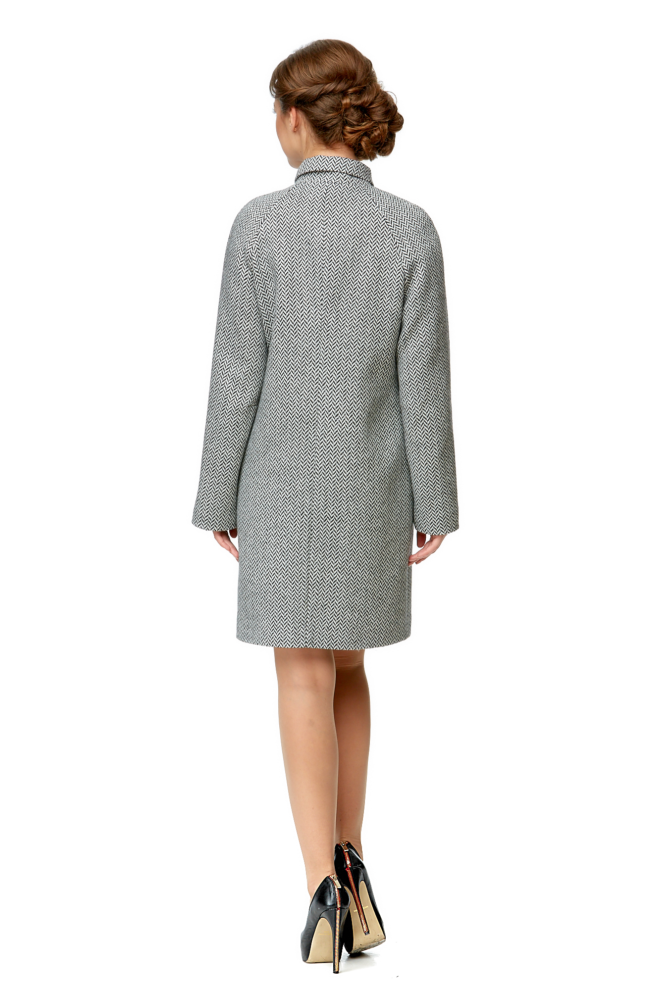 Женское пальто из текстиля с воротником 8000959-3