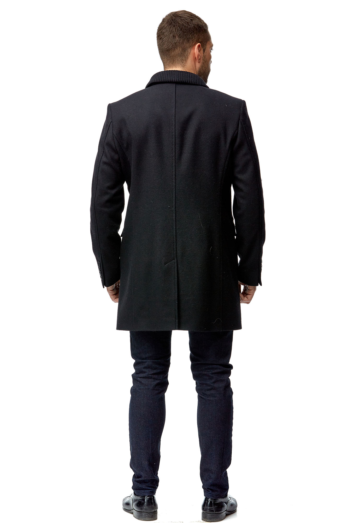 Мужское пальто из текстиля с воротником 8001787-3