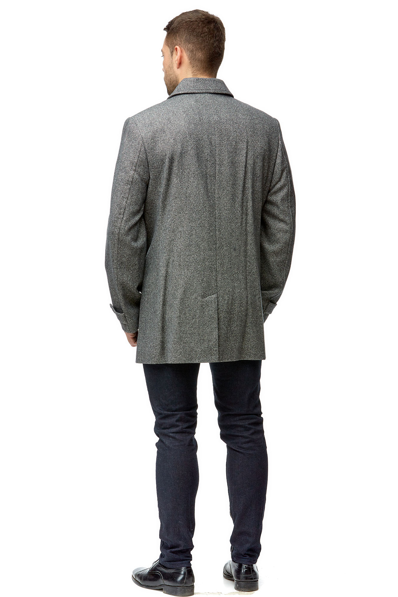 Мужское пальто из текстиля с воротником 8001792-3