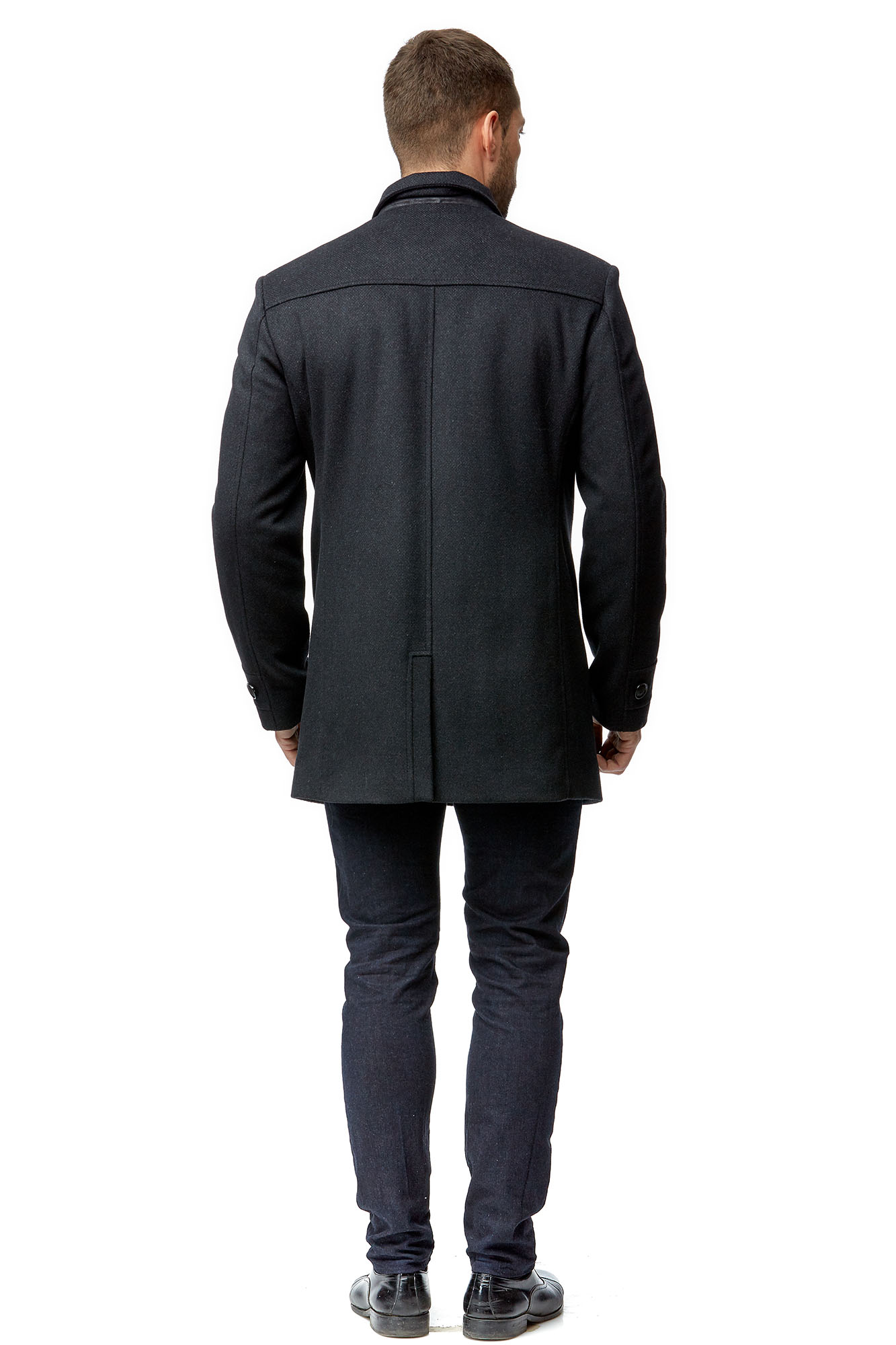 Мужское пальто из текстиля с воротником 8001793-4